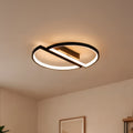 VECTOR ARCUS 52W LED Chandelier with Remote Control, 2 Elements, Cool/Warm/Neutral Light, Dimmable, Black