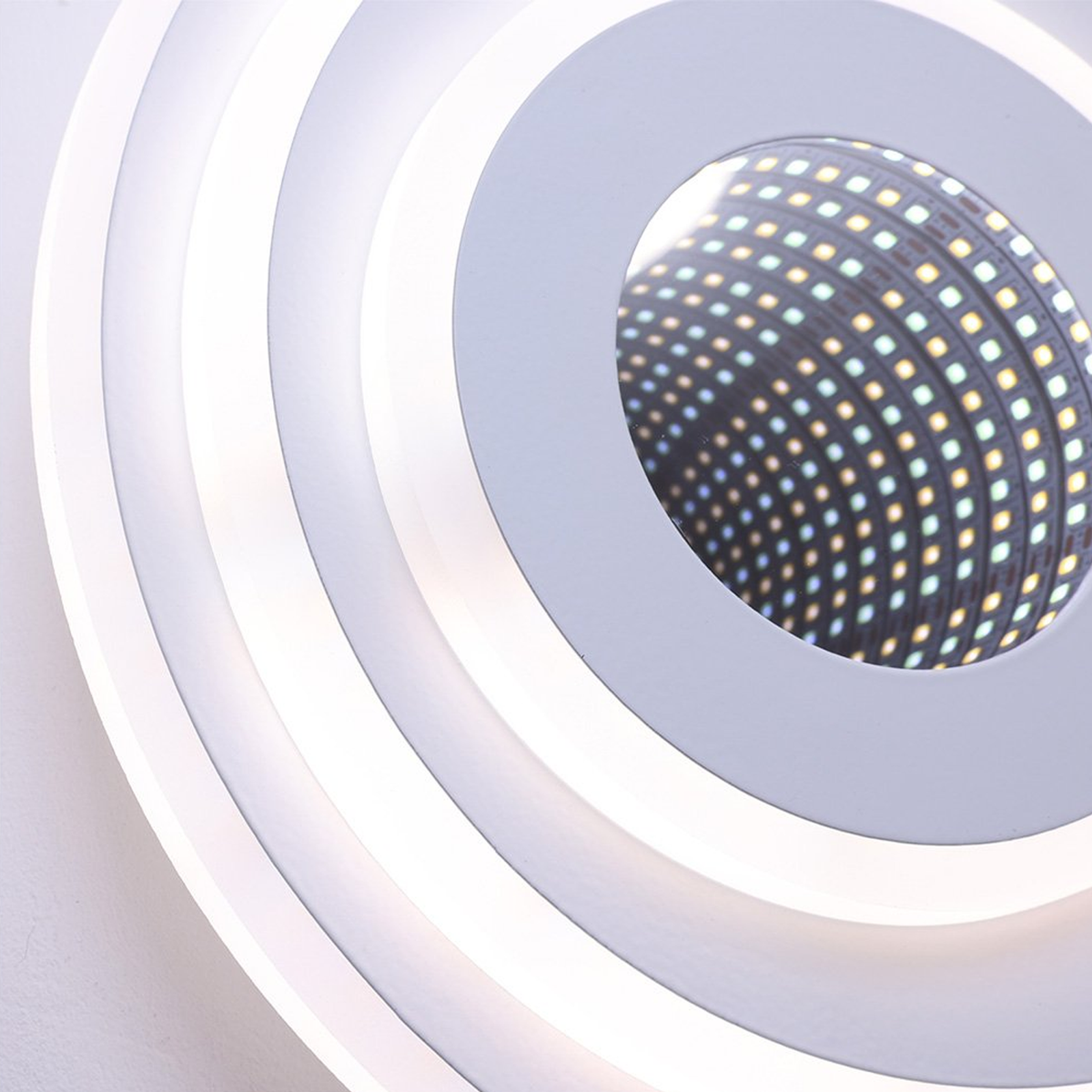 Lustra LED NEXA ROTUND 3D 39W,  lumina Rece/Calda/Neutra, Alb, imaginea 5