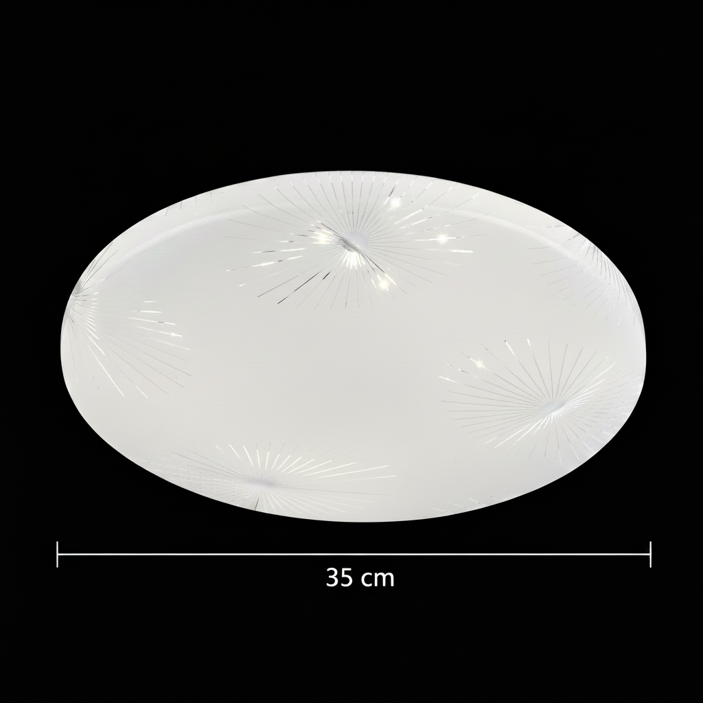 Plafonieră LED 35 cm, 31W, 3000K / 4000K / 6000K, Alb, Metal si Acril PL158/35