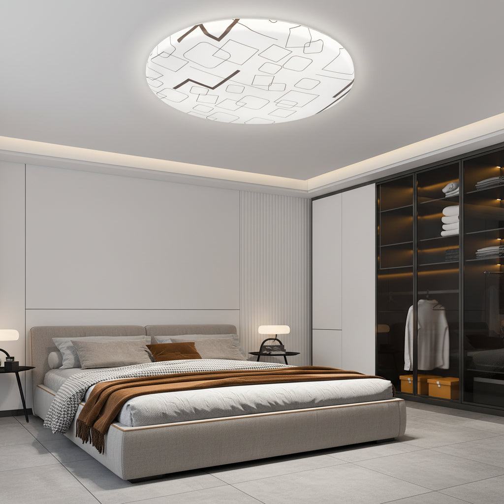 Plafonieră LED 35 cm, 31W, 3000K / 4000K / 6000K, Alb, Metal si Acril PL159/35