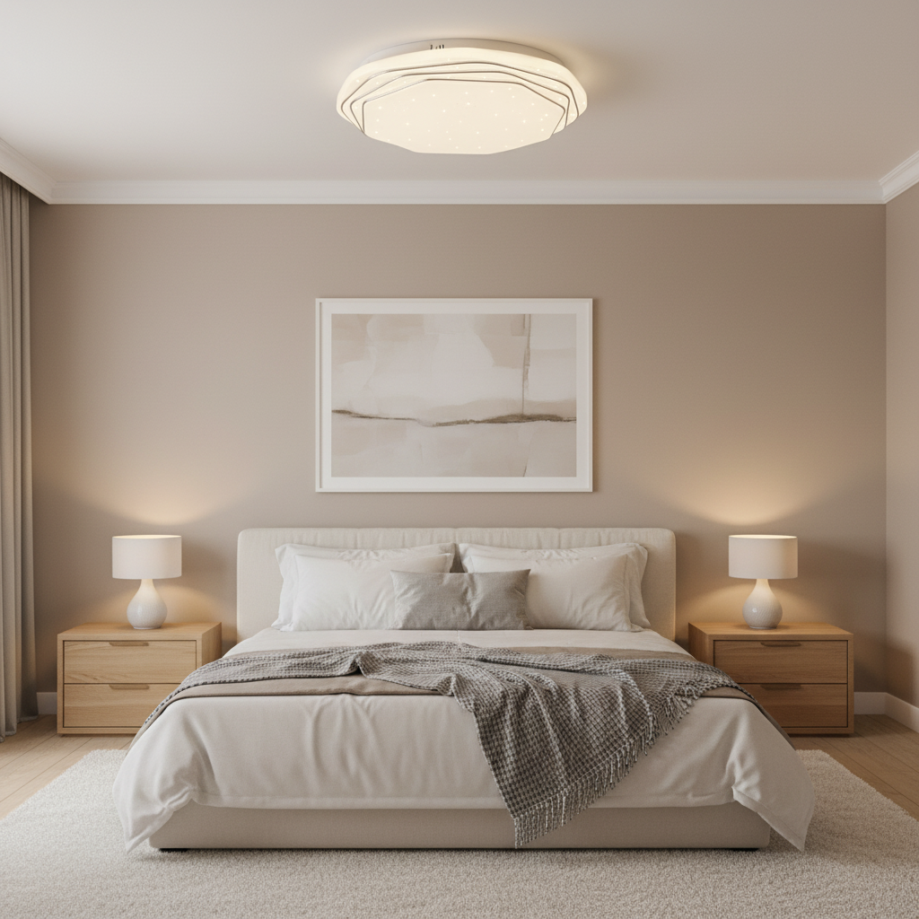 Plafonieră PL152 LED 35 cm, 31W, 3000K / 4000K / 6000K, Alb, Metal si Acril