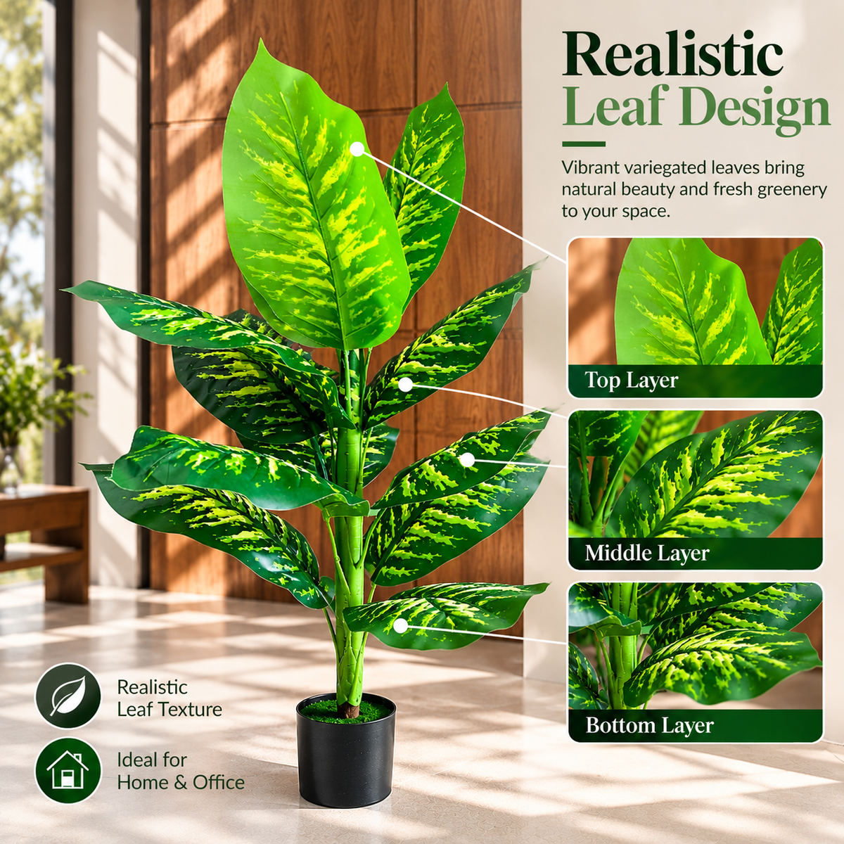 Planta decorativa din plastic HW100
