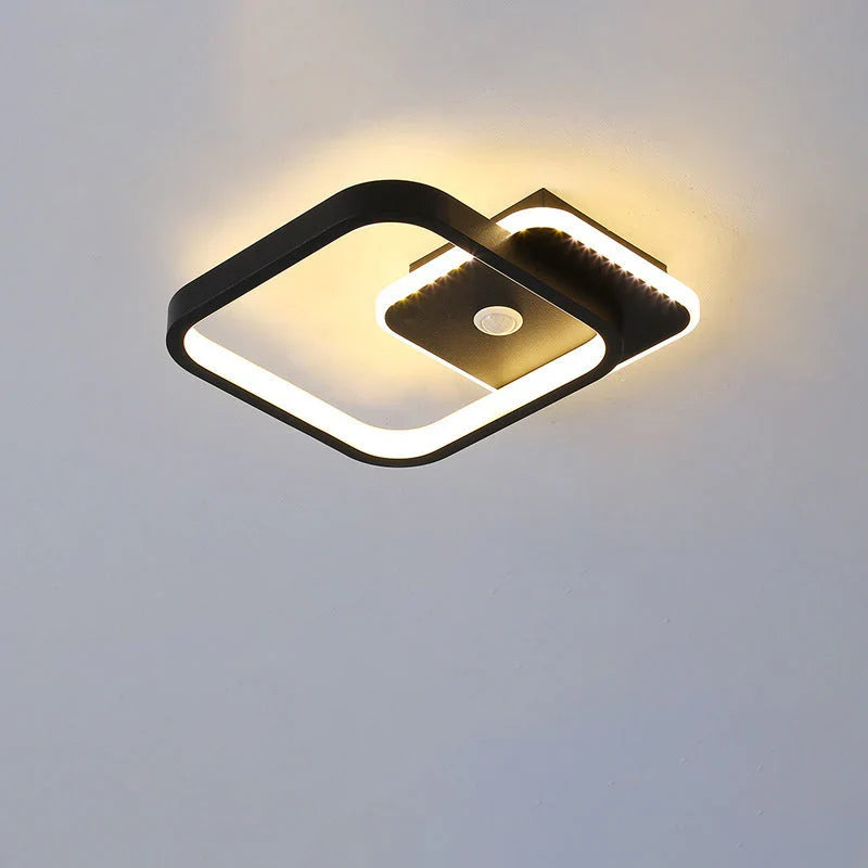 LED lustr s pohybovým snímačom PS510BK, 15 W, studené/teplé/neutrálne svetlo 3000 K/4000 K/6000 K, kov a akryl, imaginea 5