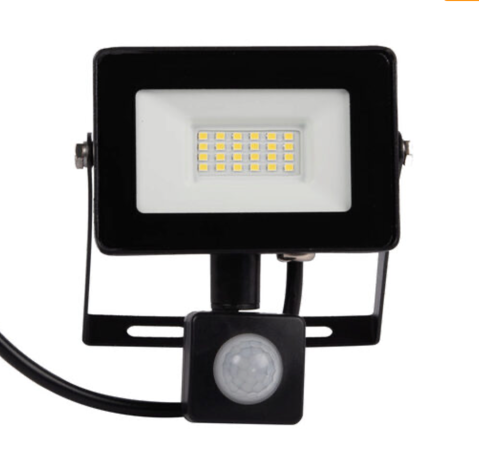 Proiector LED cu senzor, IP.65, 20W 6500K