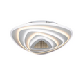 Lustra LED cu Telecomanda 3D MUKE, Diametru 80cm 150W, Dimabila, Alb