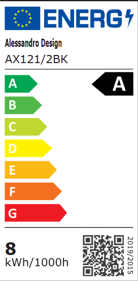 Vonkajšie LED svietidlo AMIRA, 8 W, 2 svetelné zdroje, teplé svetlo, čierne, imaginea 6