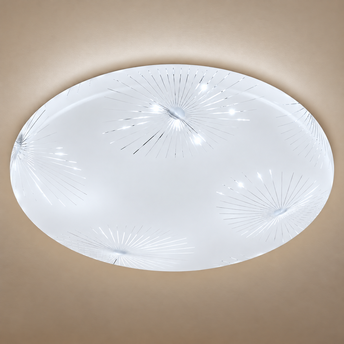 Plafonieră LED Raza 23 cm, 22W, 3000K / 4000K / 6000K, Alb, Metal si Acril