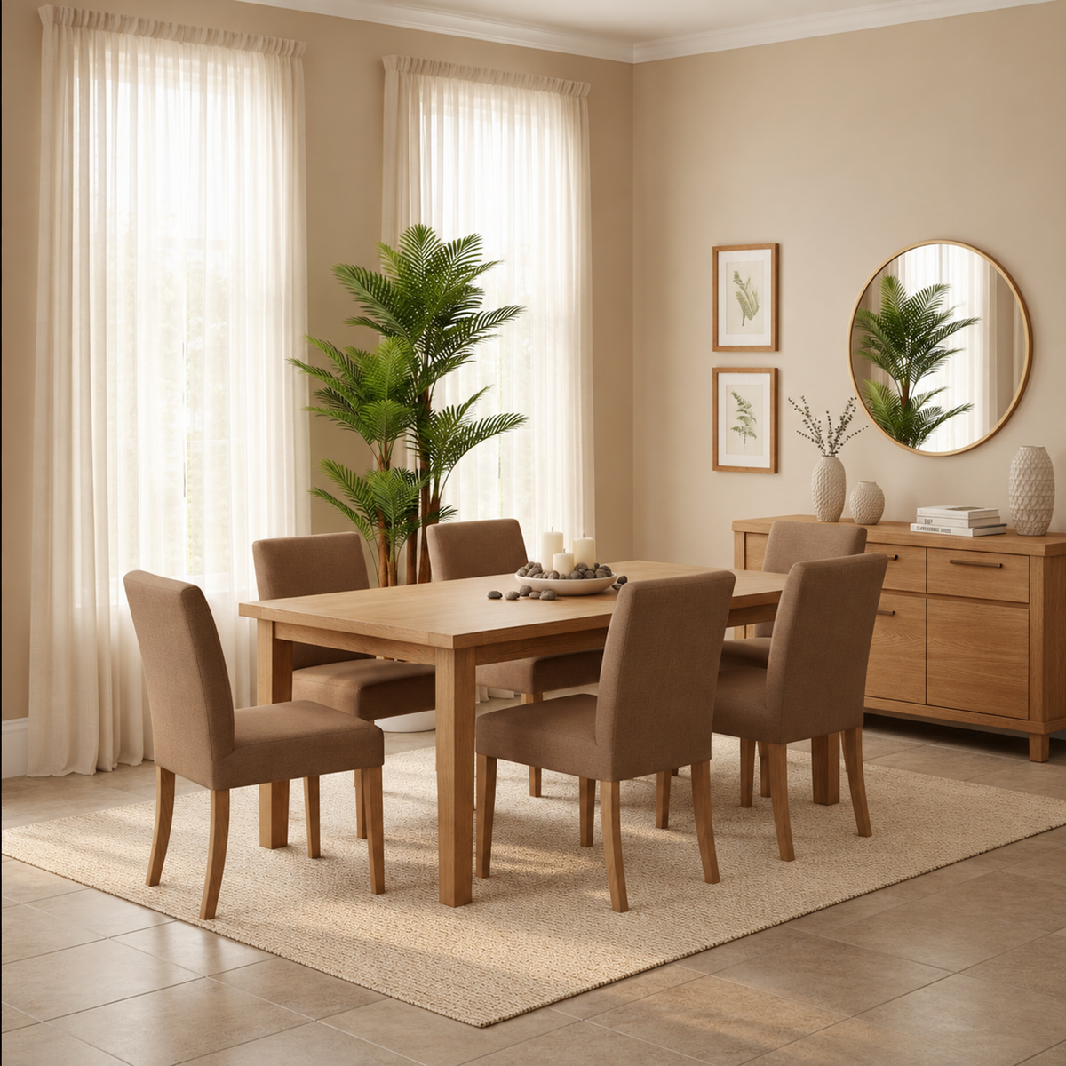 Decorațiune Palmier, Plastic, 4 brate, 170 cm, Verde