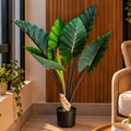Decorațiune Strelitzia, Plastic, 100 cm, Verde