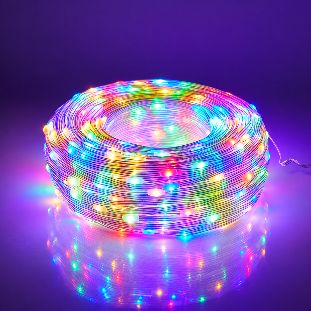 Instalatie de Craciun Liniara, Lumina Multicolora, 2000cm, 200 LED-uri