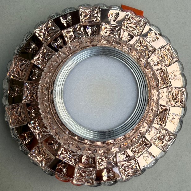 Spot LED ORBITA, 5W, Rotund, Lumina Rece / Calda, Bronz Antichizat, Rasina si Sticla SL687AB