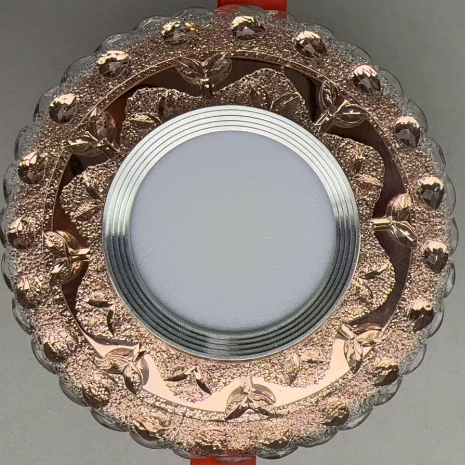 Spot LED ORBITA, 5W, Rotund, Lumina Rece / Calda, Bronz Antichizat, Rasina si Sticla SL304AB