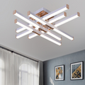Lustra LED cu Telecomanda AXIAL, 83W, 6 Elemente, Lumina Rece/Clada/Neutra, Dimabila, Alb
