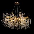 Candelabru Cristal NEBULA Regalis, 12x G9, Auriu, 80cm
