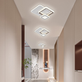 Lustra LED NYXORA 51W, 3 Patrate, lumina Rece/Calda/Neutra, Alb