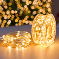 Instalatie de Craciun Liniara cu Fir Argintiu si Telecomanda, Lumina Calda, 20,000cm, 2000 LED-uri, IP44