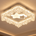 Lustra LED ICE Petito, 22W, Dimensiune 18x18cm, Lumina Calda/Neutra/Rece, Alb, Metal si Acril