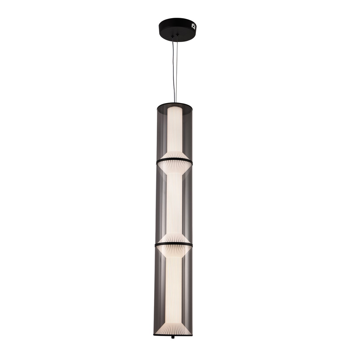 Lustra LED Suspendata cu Telecomanda 78W, Orin, 3 elemente, Inaltime Reglabila, Lumina Calda/Rece/Neutra, Alb, Metal