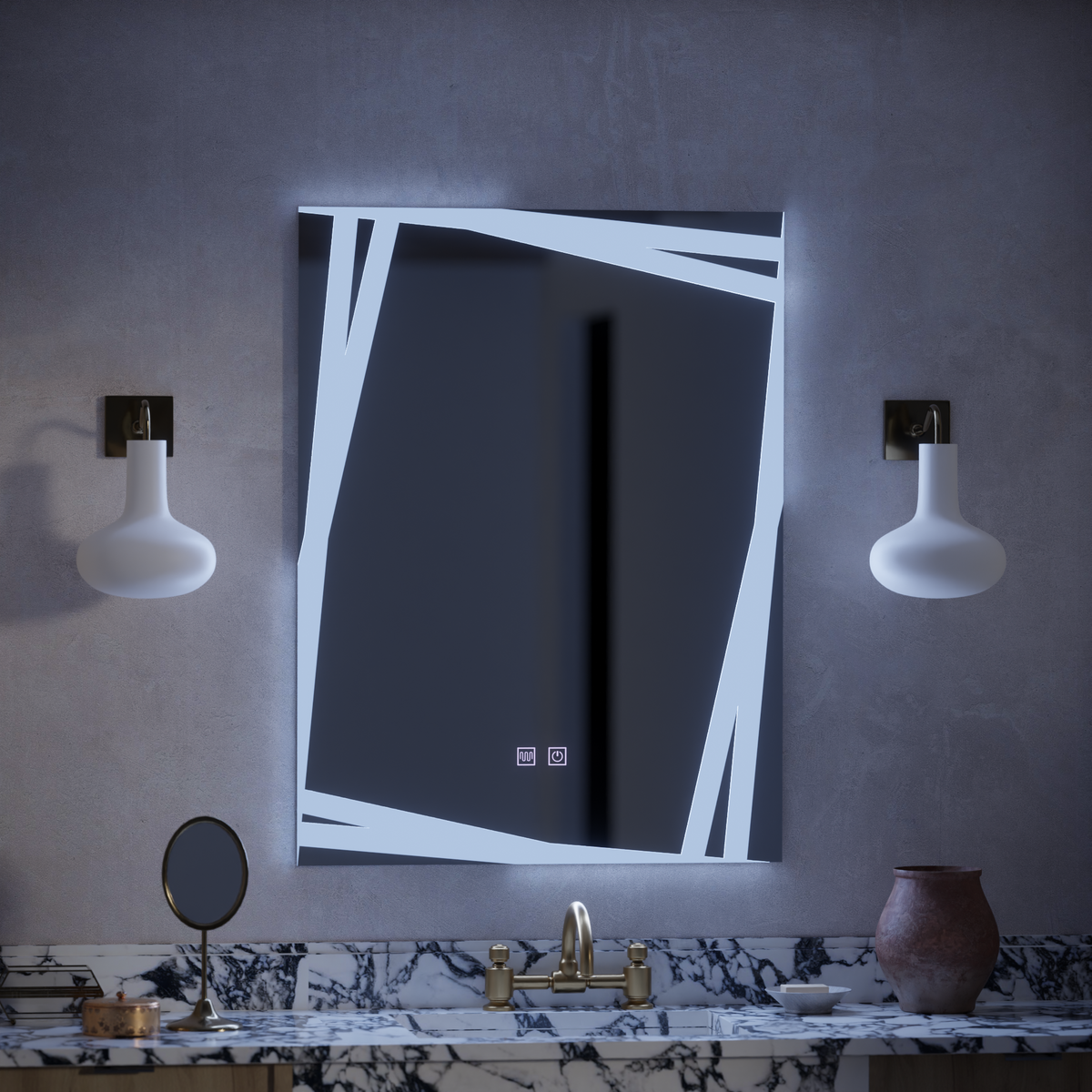 Oglinda LED Touch Infinitum Sistem Dezaburire 60X80cm