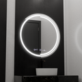 Round LED Mirror, 60cm, MotionGlow Sensor Consuel Marcello, Defogging System, Clock & Thermometer, Dimmable