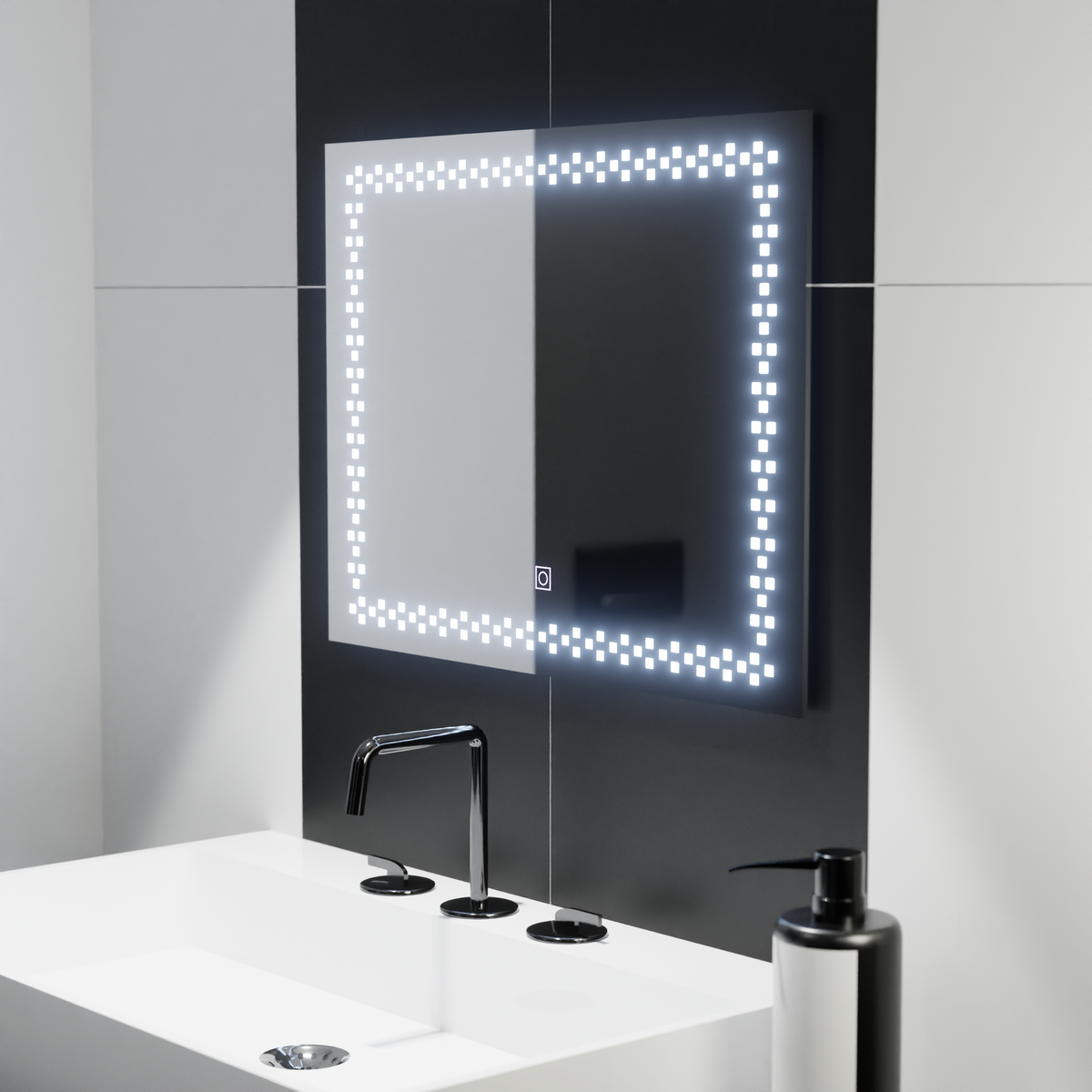 Oglinda LED Rectangulara 80x60cm Stella Basic Touch