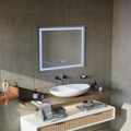Oglinda LED Touch MODENA Sistem Dezaburire, Ceas si Temperatura 80x60 cm