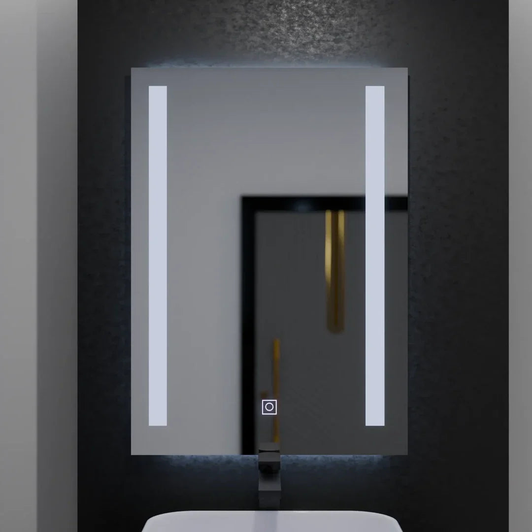 Oglinda LED Rectangulara, 50x70cm, Dual Light Basic Touch