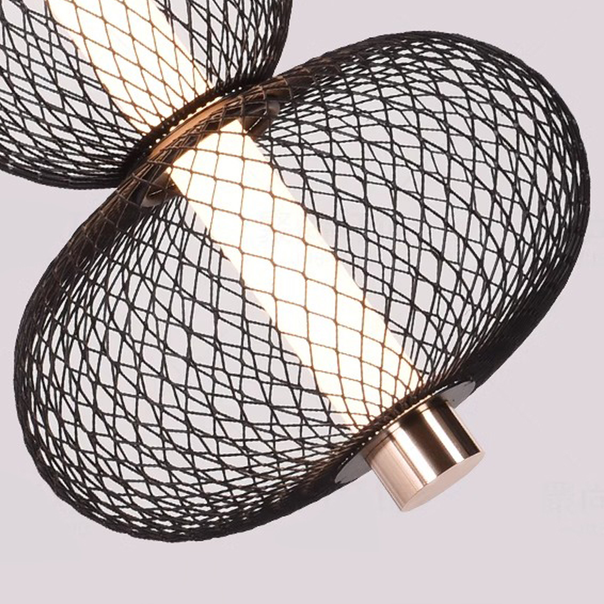 Lustra LED Suspendata LM550/3GD, 12W, Lumina 3000/4000/6000K, Auriu