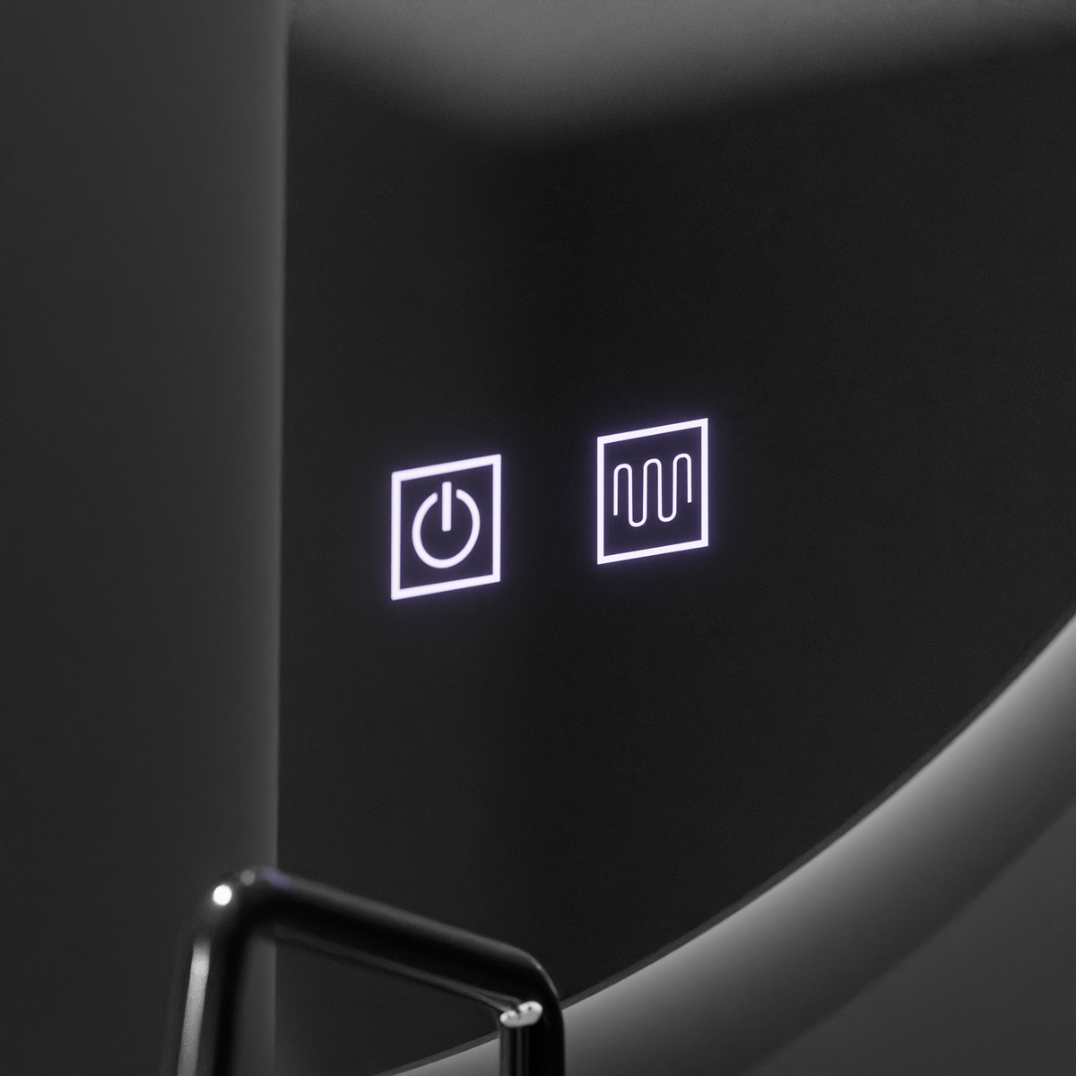 Oglinda LED Semiluna 50x100cm, Arcuat Touch, Sistem Dezaburire, Dimabila