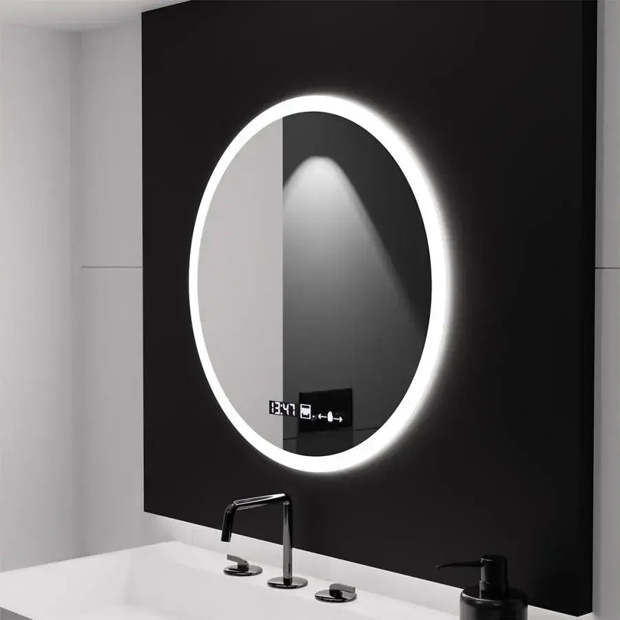 Kulaté LED zrkadlo, 70 cm, Elysee MotionGlow Marcello, systém odmrazovania, hodiny a teplomer, dimovateľné, imaginea 4