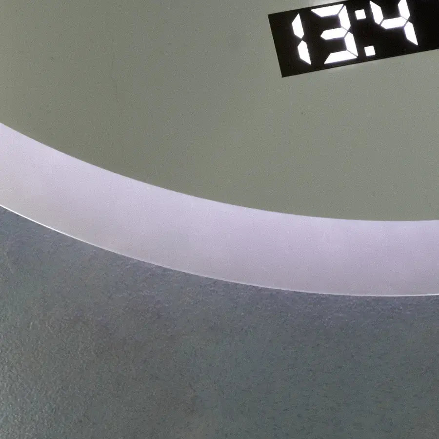 Oglinda LED Rotunda 50cm Giulia Senzor MotionGlow Marcello Sistem Dezaburire Ceas & Termometru Dimabila, imaginea 2
