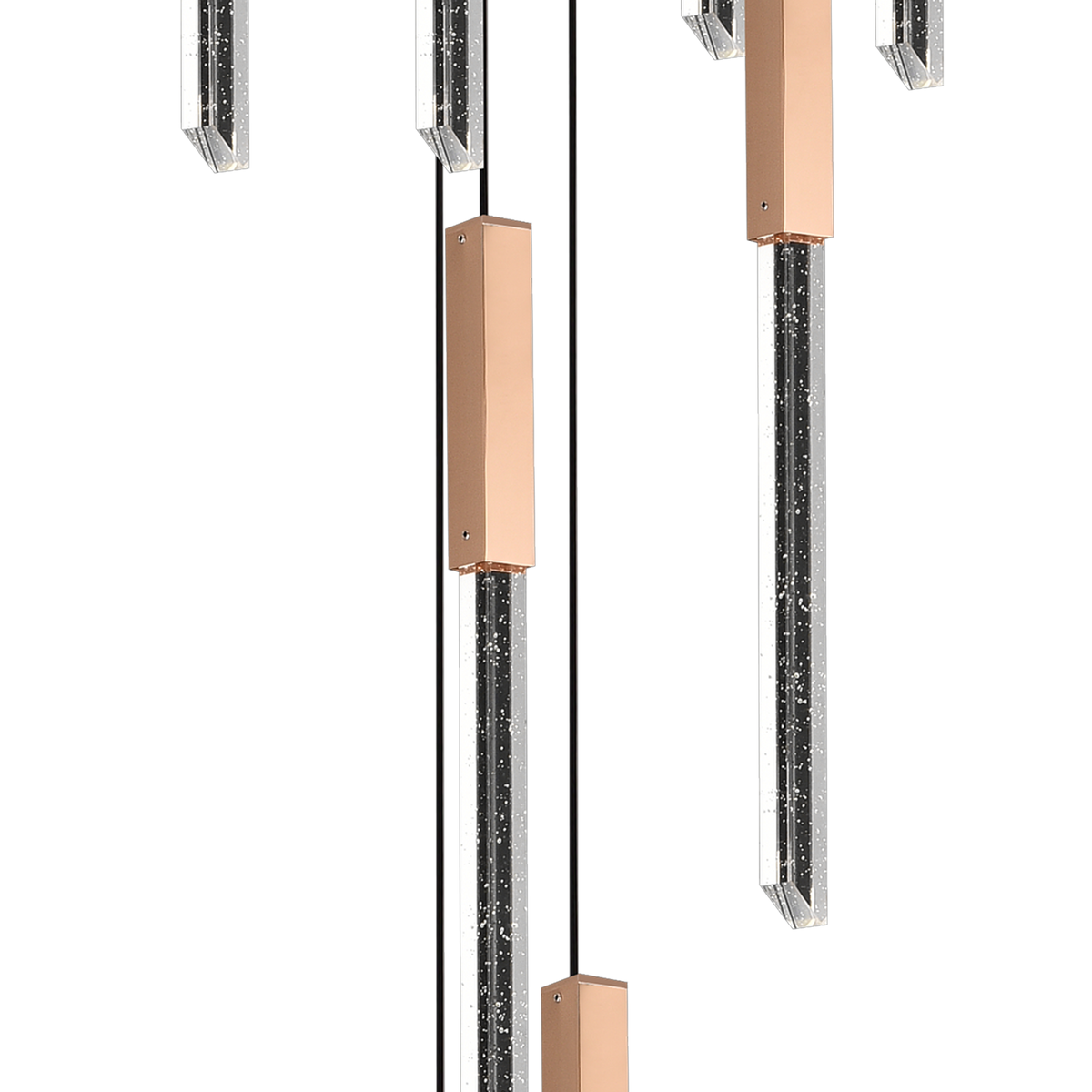 Candelabru Cristal LED BEAMLUX Supremo,22W, Lumina Calda/Neutra/Rece, Diametru 35cm Auriu
