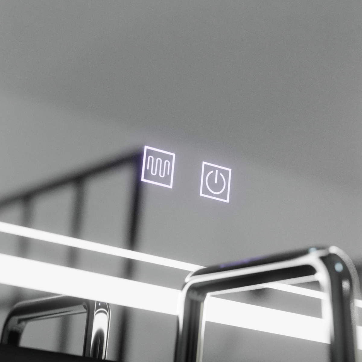 Oglinda LED Rectangulara, 50x70cm, KOVEN Touch, Sistem Dezaburire,Dimabila