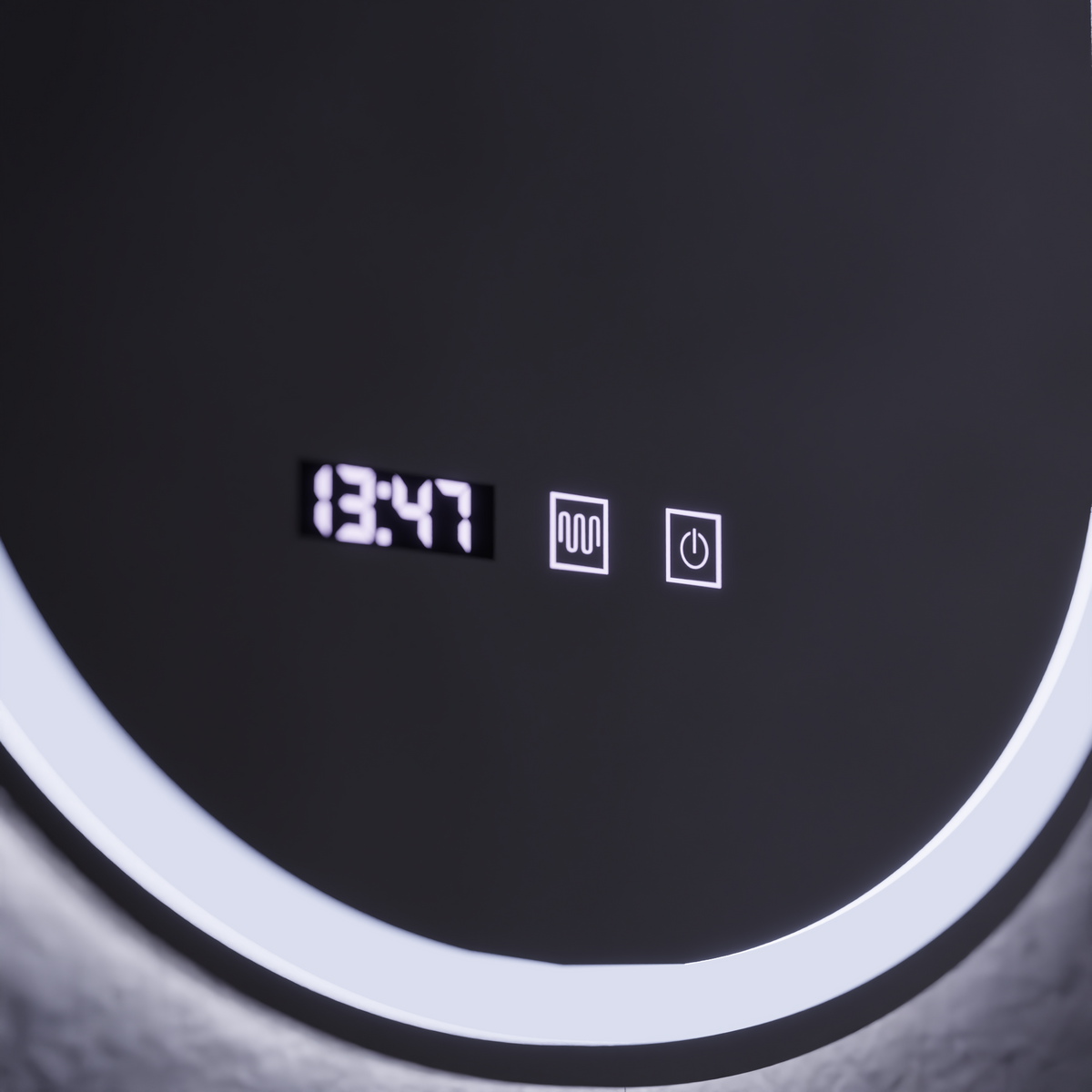 Oglinda LED Touch ONIRA Sistem Dezaburire, Ceas si Temperatura 50x80 cm, imaginea 2