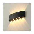Aplica LED Fantas Interior/Exterior, 10 Surse x 1W, IP65, Negru, 3000K
