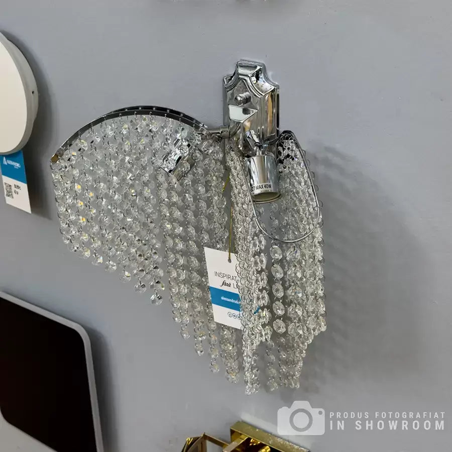 Aplica Cristal Ander 2x E14 Crom Lucios, Siraguri de cristale