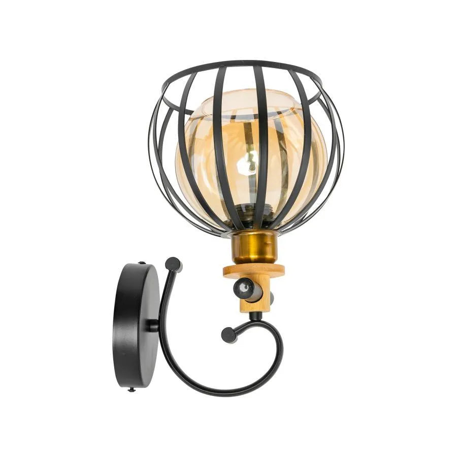 Aplica Junda, 1xE27, Metal, Negru