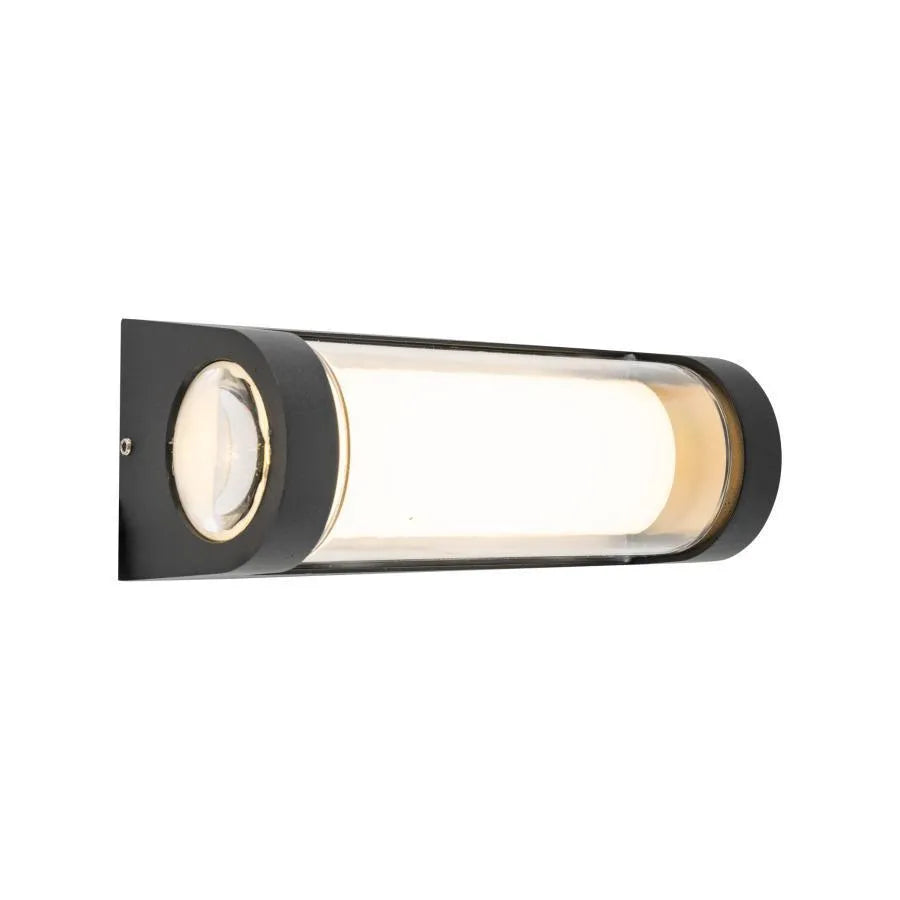 Aplica LED de Exterior Han, 12W, Metal, Negru, imaginea 2