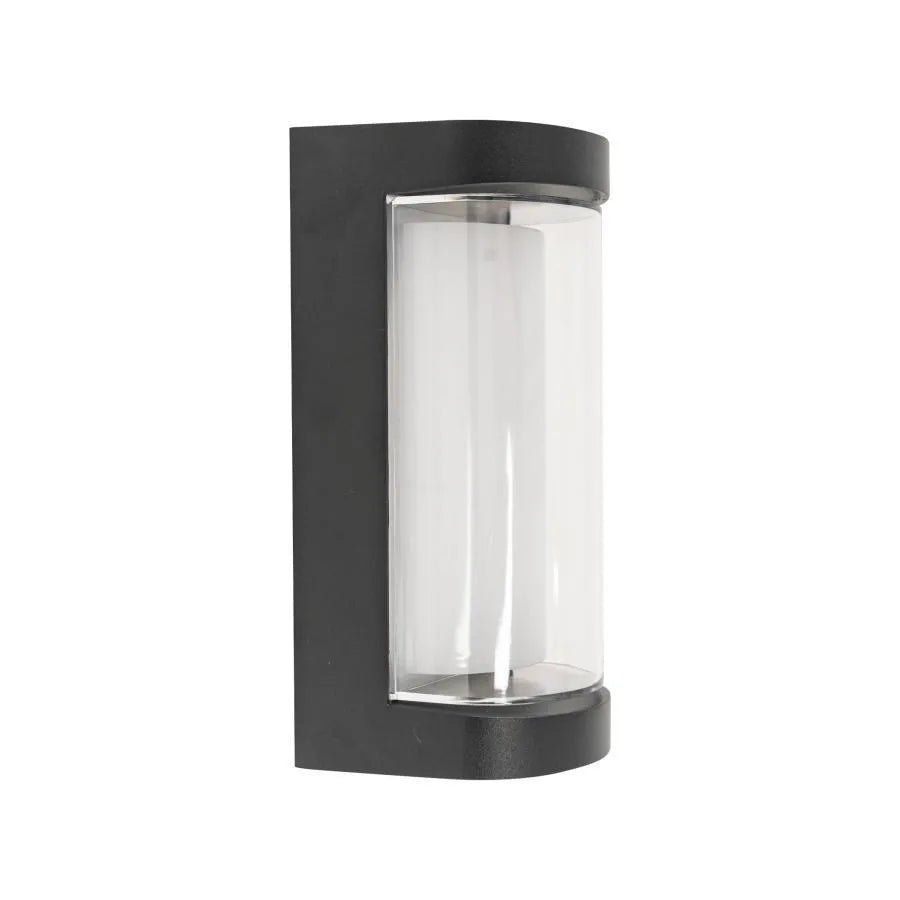 Han Outdoor LED Wall Light, 8W, Metal, Black, imaginea 4