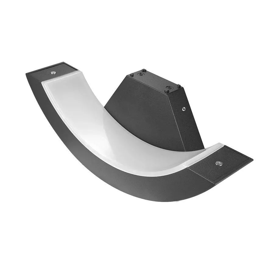 Harera Outdoor LED Wall Light, 12W, Metal, Black, imaginea 5