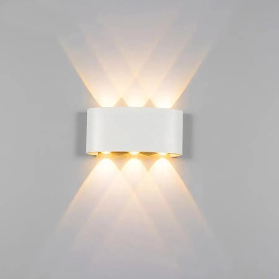 Aplica LED Fantas de Exterior si Interior, 6 Surse x 1W, IP65, Metalic, Alb, 3000K