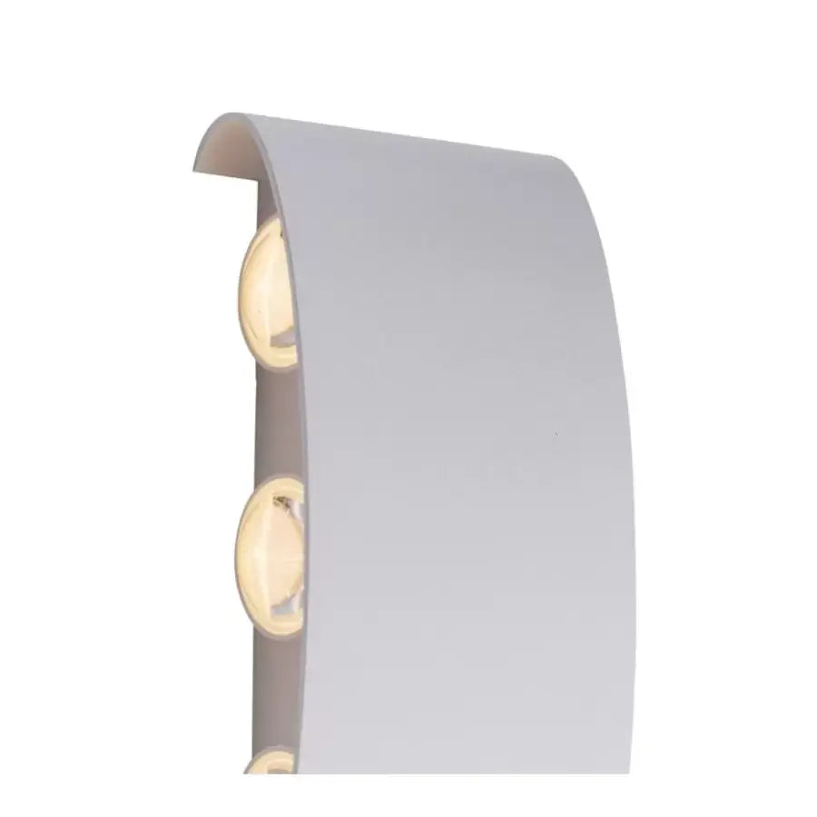Aplica LED Fantas de Exterior si Interior, 6 Surse x 1W, IP65, Metalic, Alb, 3000K