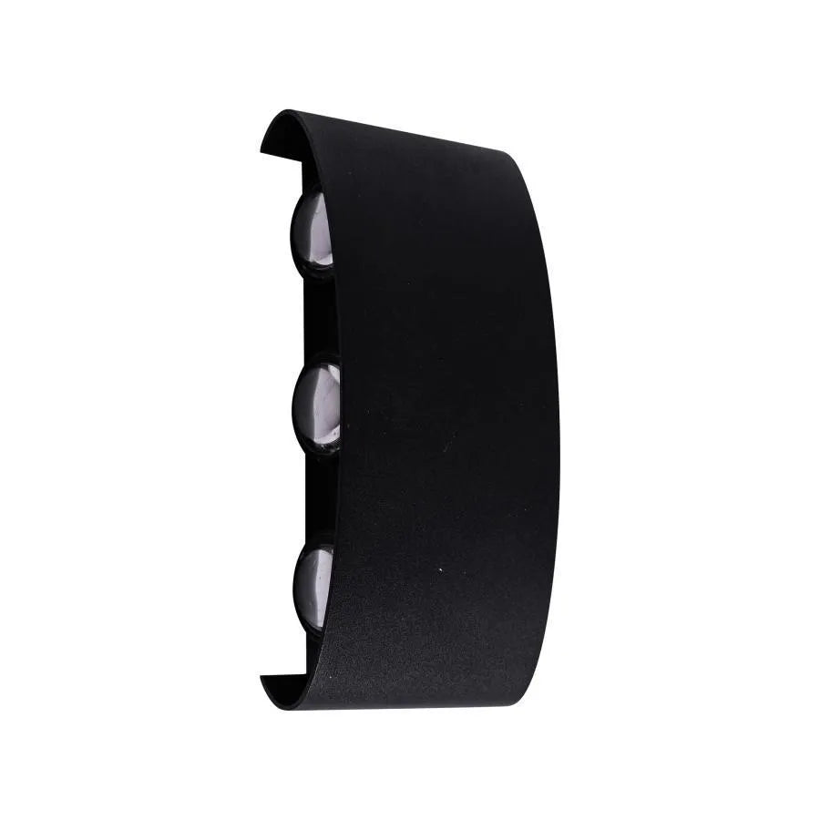 Aplica LED Fantas de Exterior si Interior, 6 Surse x 1W, IP65, Metalic, Negru, 3000K, imaginea 3