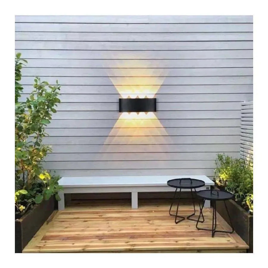 Aplica LED Fantas de Exterior si Interior, 8 Surse x 1W, IP65, Metalic, Negru, 3000K, imaginea 4