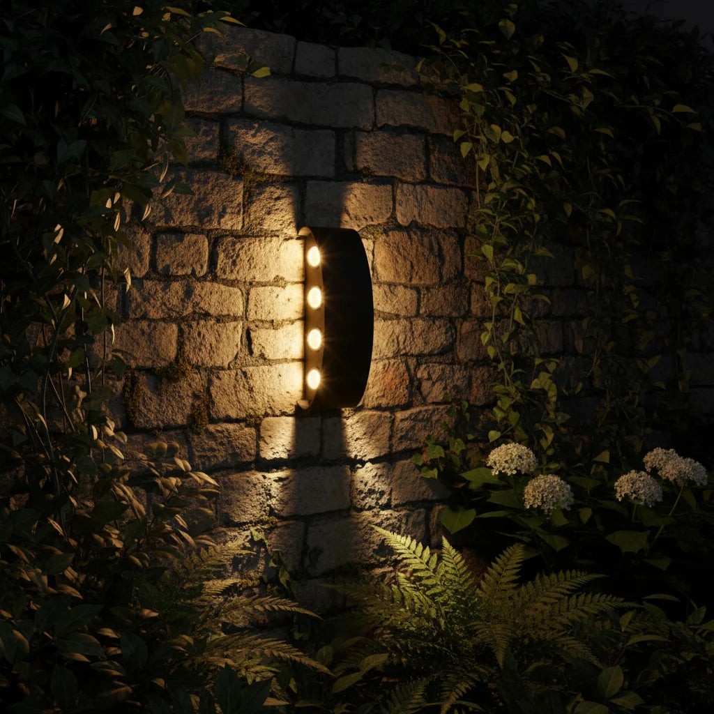 Aplica LED Exterior Ellis, 8W, 8 Surse de lumina, Lumina Calda, Negru, imaginea 2