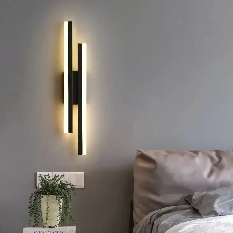 Aplica LED Lyra, 18W, Acril, Alb Negru, imaginea 1