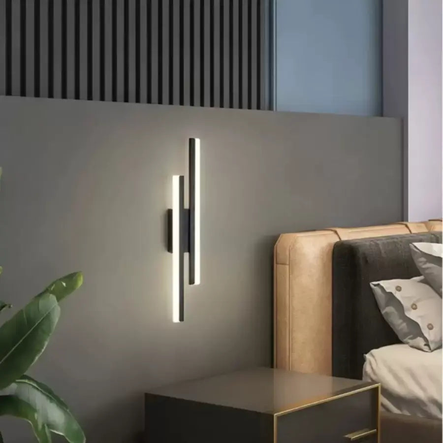 Aplica LED Lyra, 18W, Acril, Alb Negru, imaginea 3