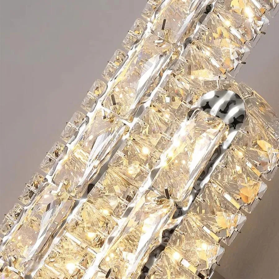 Aplica LED PRISCILA, 10W, Cristal, Crom Lucios, Lumina Calda/Rece/Neutra