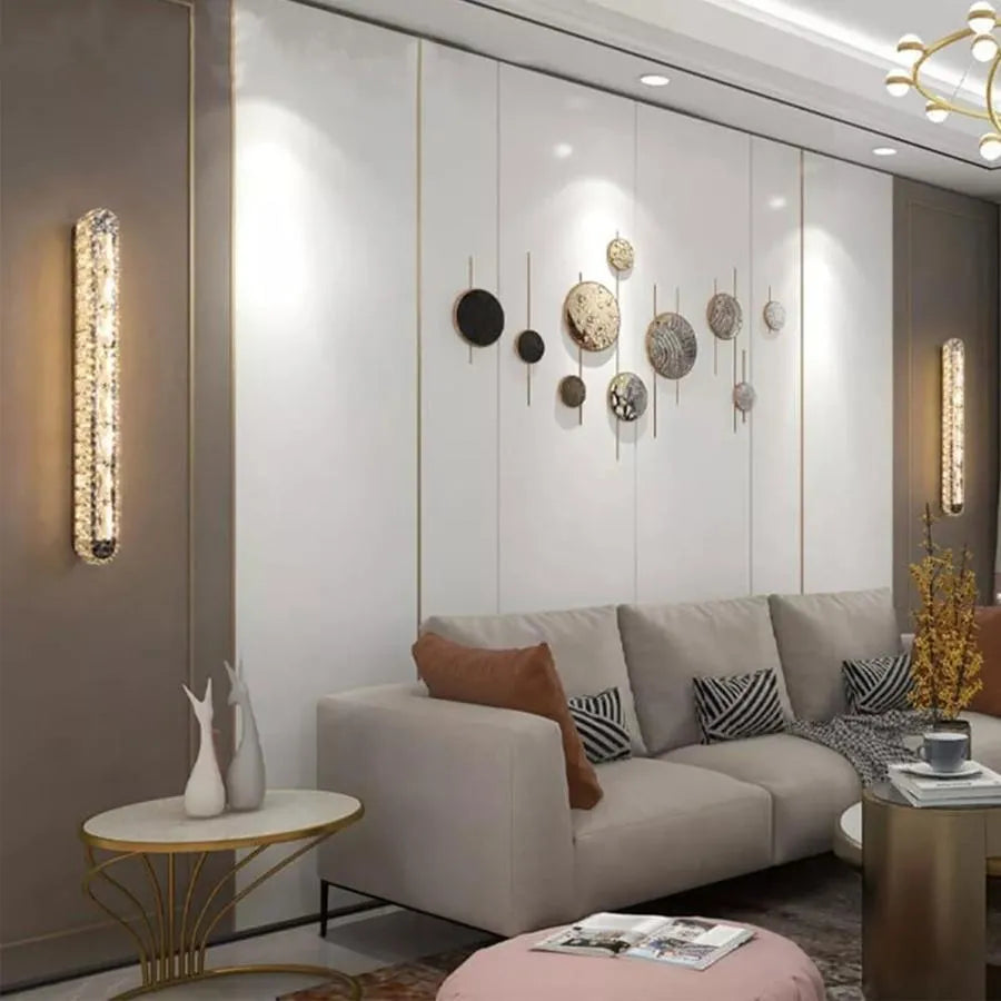 Aplica LED PRISCILA, 8W, Cristal, Crom Lucios, Lumina Calda/Rece/Neutra
