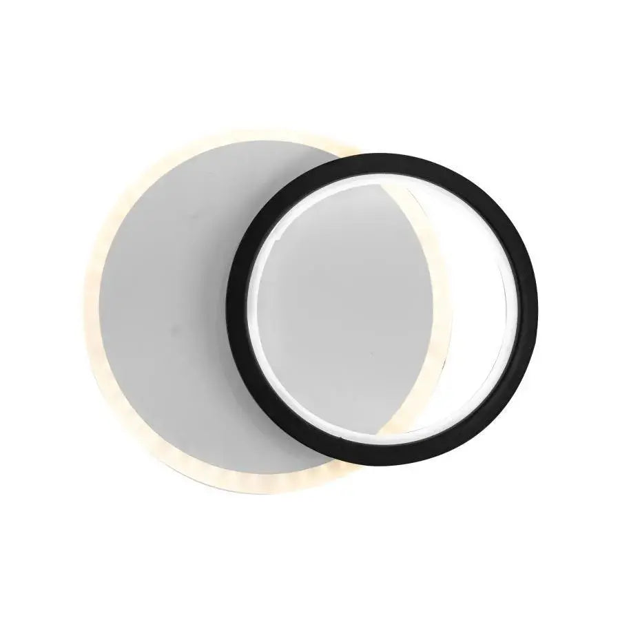 Aplica LED SMALON 26W, 2 Cercuri, lumina Rece/Calda/Neutra, Alb Negru, imaginea 4